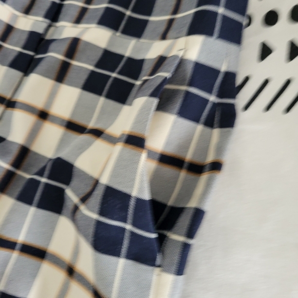 Ann Taylor Factory Women's Wide Leg Plaid Pants Trousers Size 4 - Picture 9 of 12